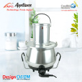 2 em 1 mistura e aquecimento Electric aço inoxidável Metal Pot